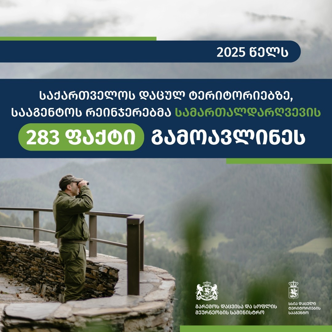 In 2025, rangers of the Agency of Protected Areas detected 283 cases of violations within Georgia's protected areas